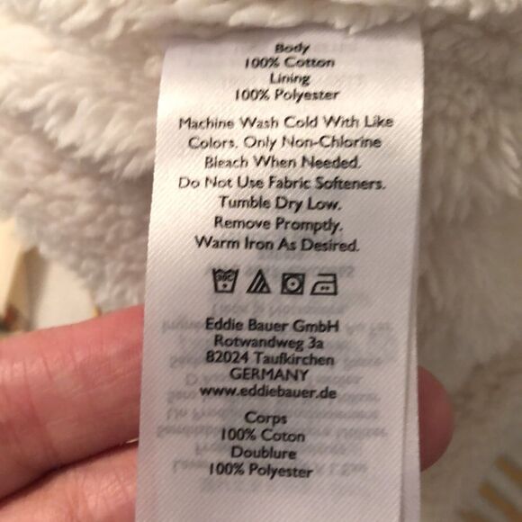 Eddie Bauer 2X Tall Cotton Flannel Plaid Sherpa Shirt Jacket Shacket - Picture 13 of 16